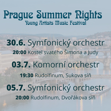 Prague Summer Nights - Young artists music festival - Symfonický orchestr 30.6.